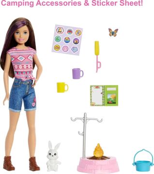 Barbie'nin Kız Kardeşleri Kampa Gidiyor Oyun Seti Kumral