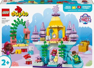 LEGO DUPLO Disney Ariel’in Sihirli Su Altı Sarayı 10435-2 Yaş ve Üzeri Küçük Deniz Kızı Seven Çocuklar İçin Eğitici Oyuncak Yapım Seti (116 Parça)