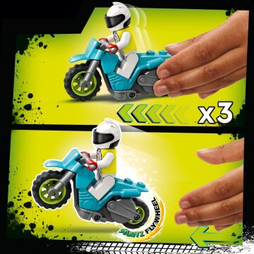 LEGO City Gösteri Kamyonu ve Ateş Çemberi Yarışması 60357-6 Yaş ve Üzeri Çocuklar İçin Motosikletli Minifigür İçeren Yaratıcı Oyuncak Yapım Seti (479 Parça)