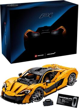 LEGO Technic McLaren P1 42172, Otomobil Tutkunu Yetişkinler için Sergilenebilir Araba Modeli Yapım Seti (3893 Parça)