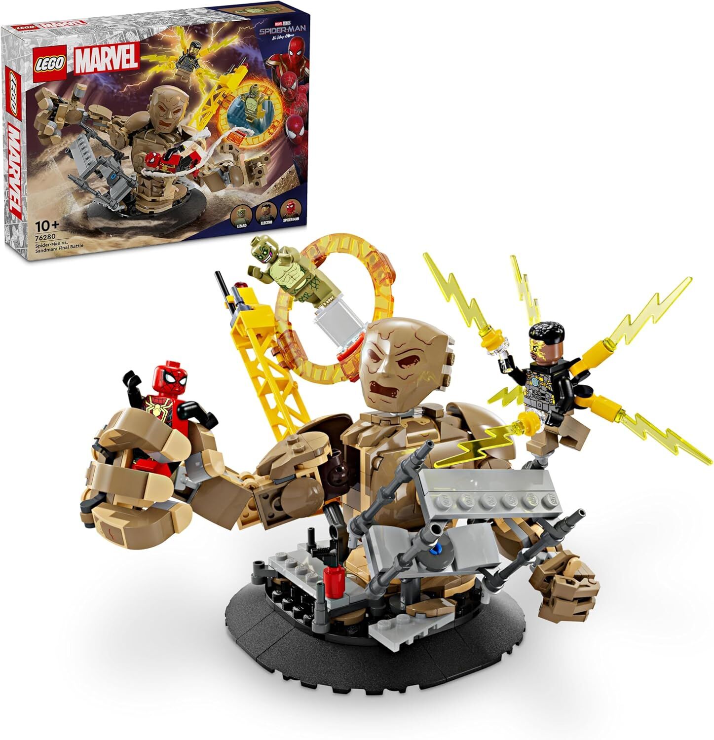 LEGO Marvel Örümcek Adam Kum Adam’a Karşı: Son Savaş 76280 – 10 Yaş ve Üzeri Süper Kahraman Seven Çocuklar için Yaratıcı Oyuncak Yapım Seti (347 Parça)