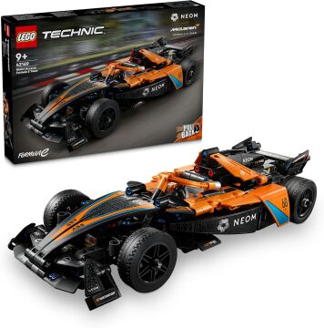 LEGO® Technic NEOM McLaren Formula E Yarış Arabası 42169-9 Yaş ve Üzeri Çocuklar için Koleksiyonluk Yaratıcı Yarış Arabası Model Yapım Seti (452 Parça)