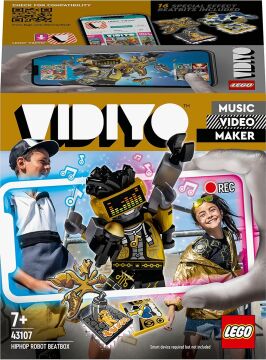 LEGO VIDIYO HipHop Robot BeatBox 43107 - Müzik Seven Çocuklar İçin Yaratıcılığı Teşvik Eden Oyuncak Yapım Seti (73 Parça)