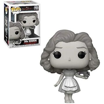 Wanda 50s B&W Pop #713 Pop TV: Wanda Vision Vinyl Figure (Bundled with EcoTek Protector to Protect Display Box)