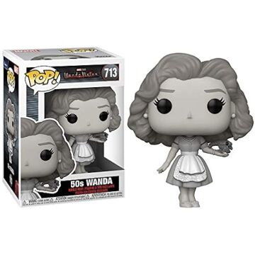 Wanda 50s B&W Pop #713 Pop TV: Wanda Vision Vinyl Figure (Bundled with EcoTek Protector to Protect Display Box)