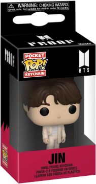 Funko Pop! Anahtarlık: BTS – Jin – Vinil mini figür, koleksiyon, orijinal anahtarlık, çorap dolgusu, hediye fikri, resmi ürün, müzik hayranları, mini figür