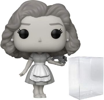 Wanda 50s B&W Pop #713 Pop TV: Wanda Vision Vinyl Figure (Bundled with EcoTek Protector to Protect Display Box)