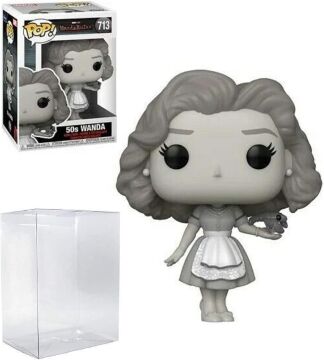 Wanda 50s B&W Pop #713 Pop TV: Wanda Vision Vinyl Figure (Bundled with EcoTek Protector to Protect Display Box)