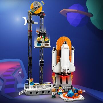LEGO® Creator Uzay Hız Treni 31142-9 Yaş ve Üzeri Çocuklar için Hız Treni, Kule ve Atlıkarınca İçeren Yaratıcı Oyuncak Yapım Seti (874 Parça)