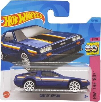 Hot Wheels - DMC Delorean - HW: The ´80s 8/10 - HKJ65 - Short Card - Violet - Mattel 2023