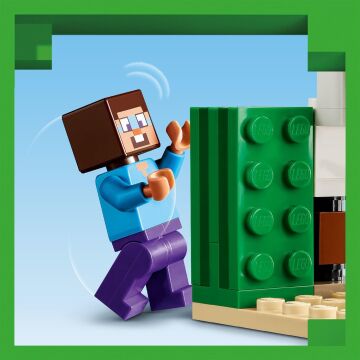 LEGO Minecraft Steve'in Çöl Keşfi 21251-6 Yaş ve Üzeri Macera Oyunları Seven Çocuklar için 3 Adet LEGO Minecraft Minifigürü içeren Yaratıcı Oyuncak Yapım Seti (75 Parça)