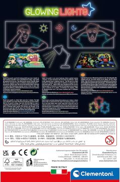 Clementoni - 104 Parça Glowing Lights Puzzle - Avengers