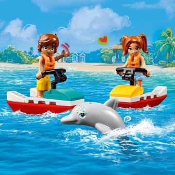 LEGO Friends Plaj Su Motoru 42623-5 Yaş ve Üzeri Çocuklar için Yunus Figürü İçeren Eğitici ve Yaratıcı Oyuncak Yapım Seti (84 Parça)