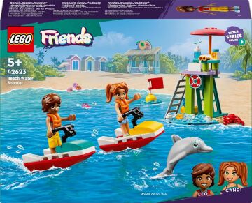 LEGO Friends Plaj Su Motoru 42623-5 Yaş ve Üzeri Çocuklar için Yunus Figürü İçeren Eğitici ve Yaratıcı Oyuncak Yapım Seti (84 Parça)