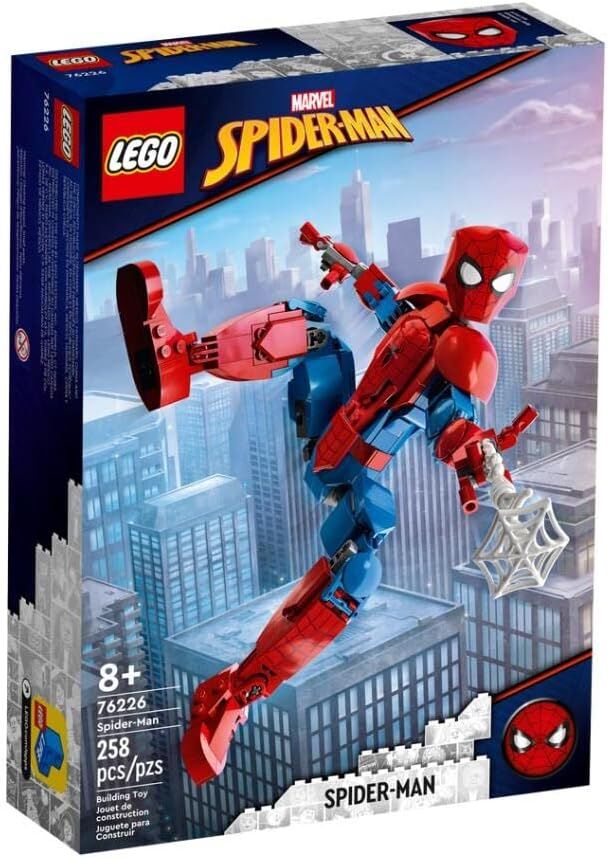 LEGO® Marvel Örümcek Adam Figürü 76226 – 8 Yaş ve Üzeri Çocuklara Oynamak ve Sergilemek için Gerçekçi bir Model Yapım Seti (258 Parça)