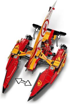 LEGO Ninjago Katamaran Deniz Savaşı 71748 Yapım Seti; Katamaran Oyuncakları içeren Ninja Oyun Seti (780 Parça)