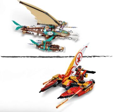 LEGO Ninjago Katamaran Deniz Savaşı 71748 Yapım Seti; Katamaran Oyuncakları içeren Ninja Oyun Seti (780 Parça)