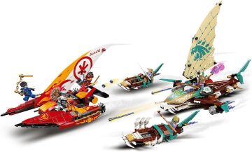 LEGO Ninjago Katamaran Deniz Savaşı 71748 Yapım Seti; Katamaran Oyuncakları içeren Ninja Oyun Seti (780 Parça)