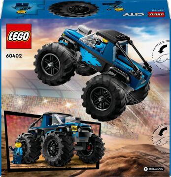 LEGO City Mavi Canavar Kamyon 60402-5 Yaş ve Üzeri Çocuklar için Kamyonet İçeren Yaratıcı Oyuncak Yapım Seti (148 Parça)