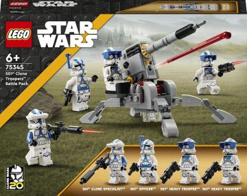 LEGO® Star Wars 501. Klon Trooperlar Paketi 75345-6 Yaş ve Üzeri Çocuklar için Oyuncak Yapım Seti (119 Parça)