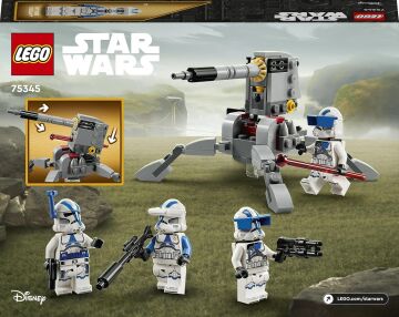 LEGO® Star Wars 501. Klon Trooperlar Paketi 75345-6 Yaş ve Üzeri Çocuklar için Oyuncak Yapım Seti (119 Parça)