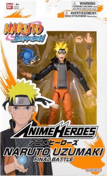 BANDAI, 16 cm Anime Heroes Naruto Figürleri - Naruto Uzumaki Son Savaş