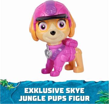 PAW PATROL Jungle Pups Skye figürlü Şahin Aracı (temel araç), 3 yaşından büyük çocuklar için oyuncak