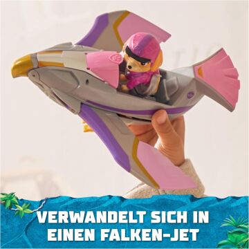 PAW PATROL Jungle Pups Skye figürlü Şahin Aracı (temel araç), 3 yaşından büyük çocuklar için oyuncak