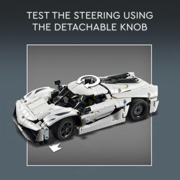 LEGO Technic 42184 Koenigsegg Jesko Absolut White Hypercar