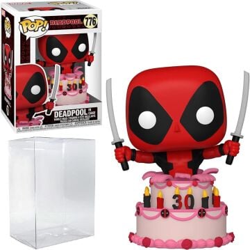 Deadpool in Cake Pop #776 Pop Marvel Deadpool Vinyl Figure (Bundled with EcoTek Protector to Protect Display Box)