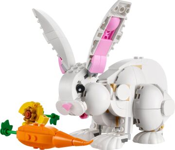 LEGO® Creator 3’ü 1 Arada Beyaz Tavşan 31133-8 Yaş ve Üzeri Çocuklar için Kakadu Papağanı ve Beyaz Fok İçeren Yaratıcı Oyuncak Yapım Seti (258 Parça)
