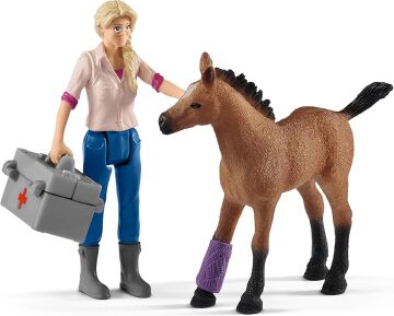 Schleich 42486 Veteriner Kısrak Tay Oyuncak Figürü, Çok Renkli