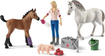 Schleich 42486 Veteriner Kısrak Tay Oyuncak Figürü, Çok Renkli