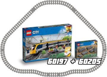 LEGO City Raylar 60205 -5 Yaş ve Üzeri Çocuklar için City Setleriyle Uyumlu Yaratıcı Oyuncak Yapım Seti (20 Parça)