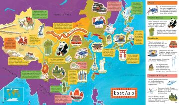 World Atlas Sticker Book 2019