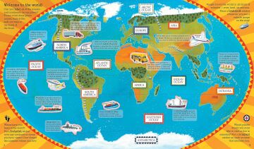 World Atlas Sticker Book 2019