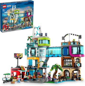 LEGO City Şehir Merkezi 60380 - 8 Yaş ve Üzeri Çocuklar İçin Çok Özellikli, Yeniden Yapılandırılabilir, Modüler Oyun Seti İçeren Yaratıcı Oyuncak Yapım Seti (2.010 Parça)