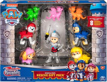 PAW PATROL PAW Devriye Kurtarma Şövalyeleri Ryder ve Yavrular Şekil Hediye Paketi ile 8 Oyuncak Rakamlar Çocuk Oyuncakları Yaş 3 +