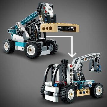 LEGO® Technic Teleskopik Yükleyici 42133 – 7 Yaş ve Üzeri Araçları Seven Çocuklar İçin 2’si 1 Arada Yaratıcı Oyuncak Model Yapım Seti (143 Parça)