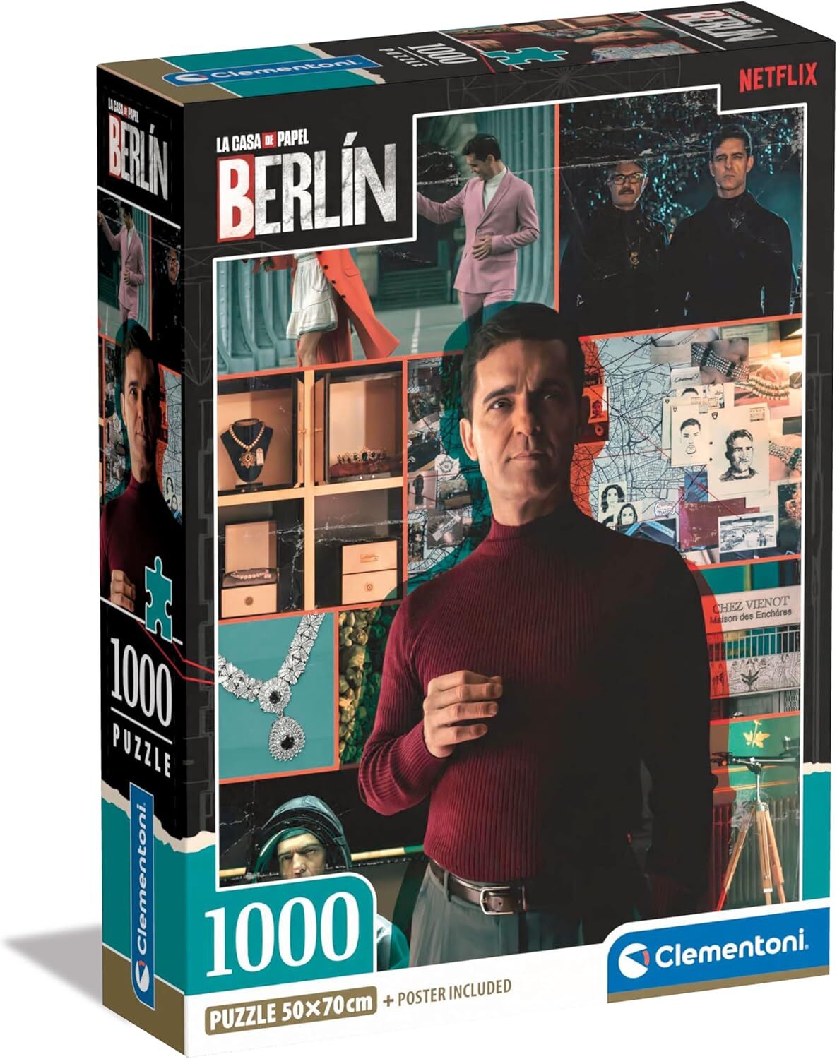 Clementoni 1000 Parça La Casa De Papel Puzzle Berlin 2 (Compact Box)