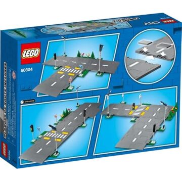 LEGO City Yol Zeminleri 60304-5 Yaş ve Üzeri Çocuklar İçin LEGO City Setleriyle Uyumlu Yaratıcı Oyuncak Yapım Seti (112 Parça)