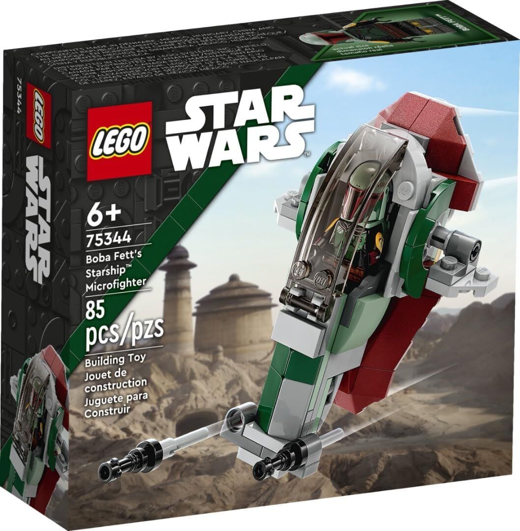 LEGO Star Wars Boba Fett'in Starship’i Mikro Savaşçı 75344-6 Yaş ve Üzeri Çocuklar için Oyuncak Yapım Seti (85 Parça)