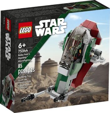 LEGO Star Wars Boba Fett'in Starship’i Mikro Savaşçı 75344-6 Yaş ve Üzeri Çocuklar için Oyuncak Yapım Seti (85 Parça)