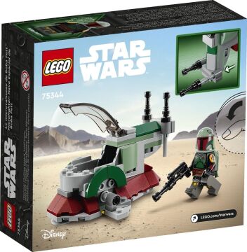 LEGO Star Wars Boba Fett'in Starship’i Mikro Savaşçı 75344-6 Yaş ve Üzeri Çocuklar için Oyuncak Yapım Seti (85 Parça)