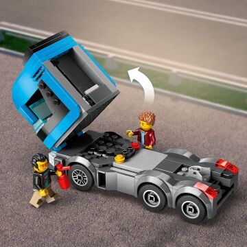 LEGO City Spor Arabalı Araç Taşıma Kamyonu 60408-7 Yaş ve Üzeri Çocuklar için 4 Araç İçeren Yaratıcı Oyuncak Yapım Seti (998 Parça)