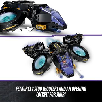 LEGO® Marvel Shuri'nin Güneş Kuşu 76211-8 Yaş ve Üzeri Çocuklar için Black Panther Gemisinin Oyuncak Yapım Seti (355 Parça)