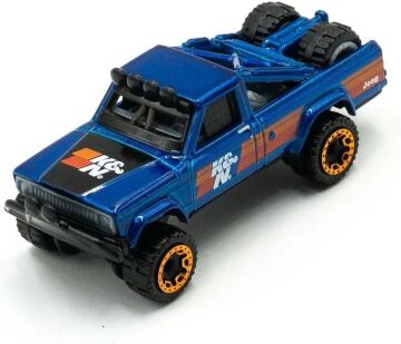 Hot Wheels - ´73 Jeep J10 - HW Hot Trucks 4/10 - HTC31 - Short Card - K&N - koyu mavi metalik - Mattel 2024 - 1:64