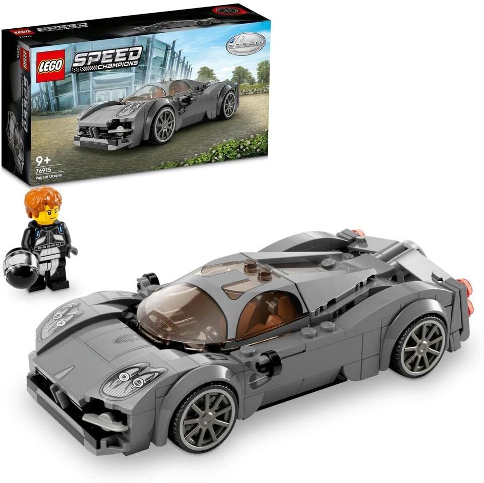 LEGO Speed Champions Pagani Utopia 76915-9 Yaş ve Üzeri Çocuklar İçin Hiper Araba Modeli İçeren Koleksiyonluk ve Sergilenebilir Yaratıcı Oyuncak Model Yapım Seti (249 Parça)