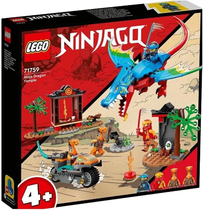 LEGO® NINJAGO® Ninja Ejderha Tapınağı 71759-4 Yaş ve Üzeri için bir Ninja Rol Yapma Oyuncağı İçeren Oyuncak Yapım Seti (161 Parça)