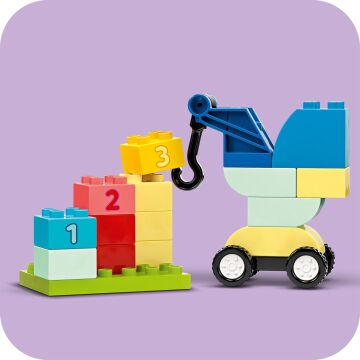 LEGO DUPLO Classic Arabalar ve Kamyonlar Yapım Parçası Kutusu 10439, Küçük Çocuklar için Araç İçeren Yaratıcı ve Eğitici Oyuncak Yapım Seti (80 Parça)